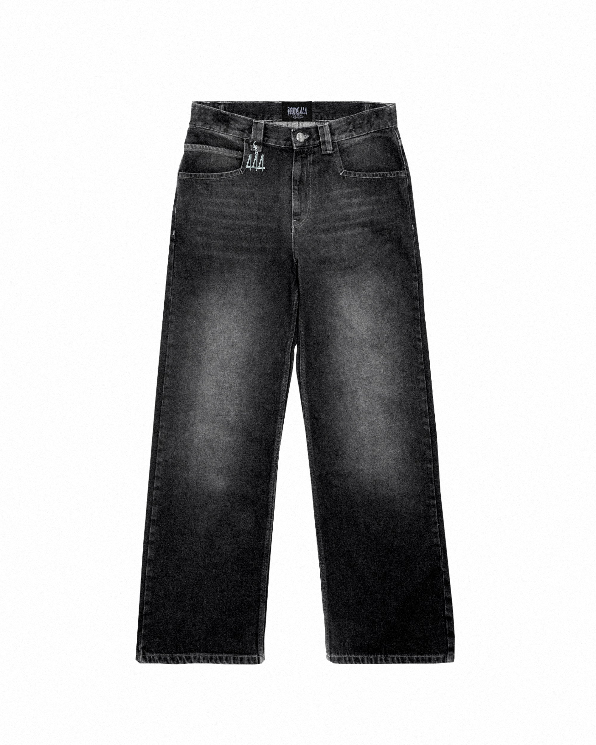"FADED" BLACK JEAN 444